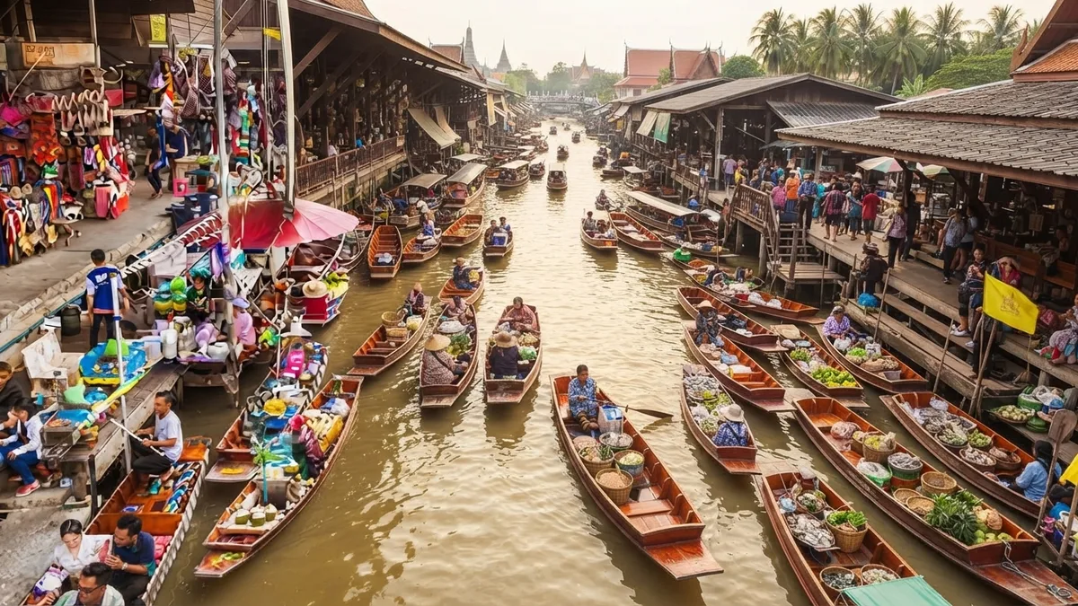 ตลาดน้ำดำเนินสะดวก – ตลาดร่มหุบ
